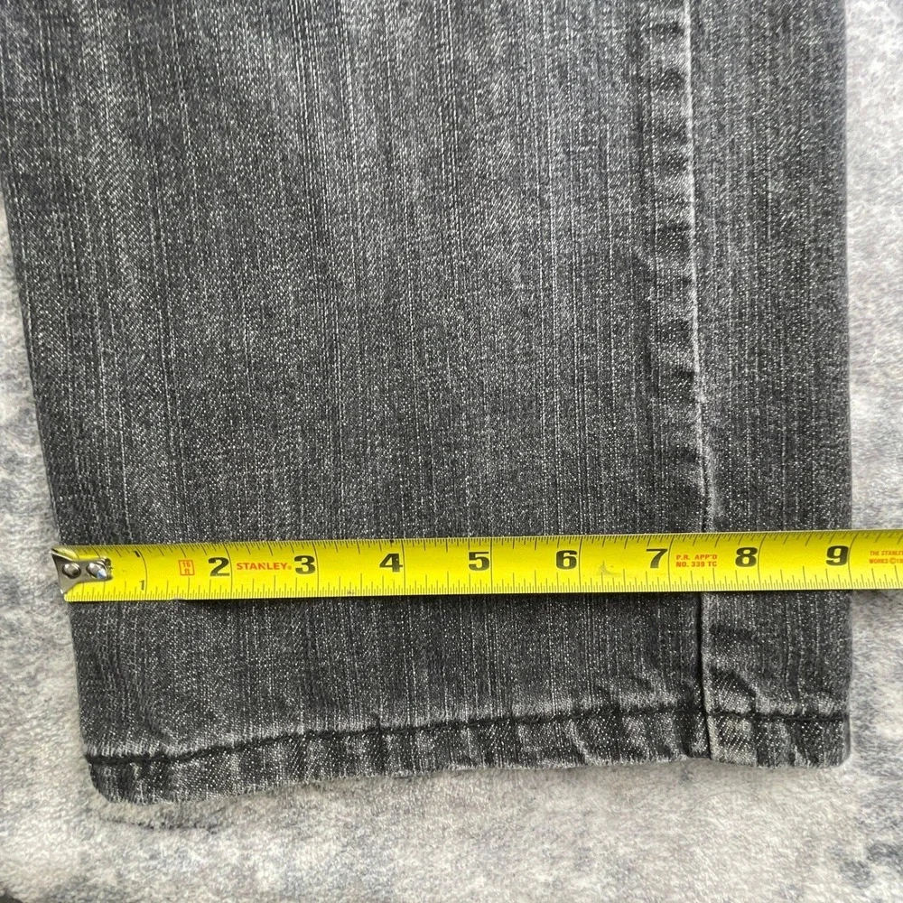 Levi's Mens 36x30 505 Straight Fit Jeans Faded Black Denim Casual Classic
